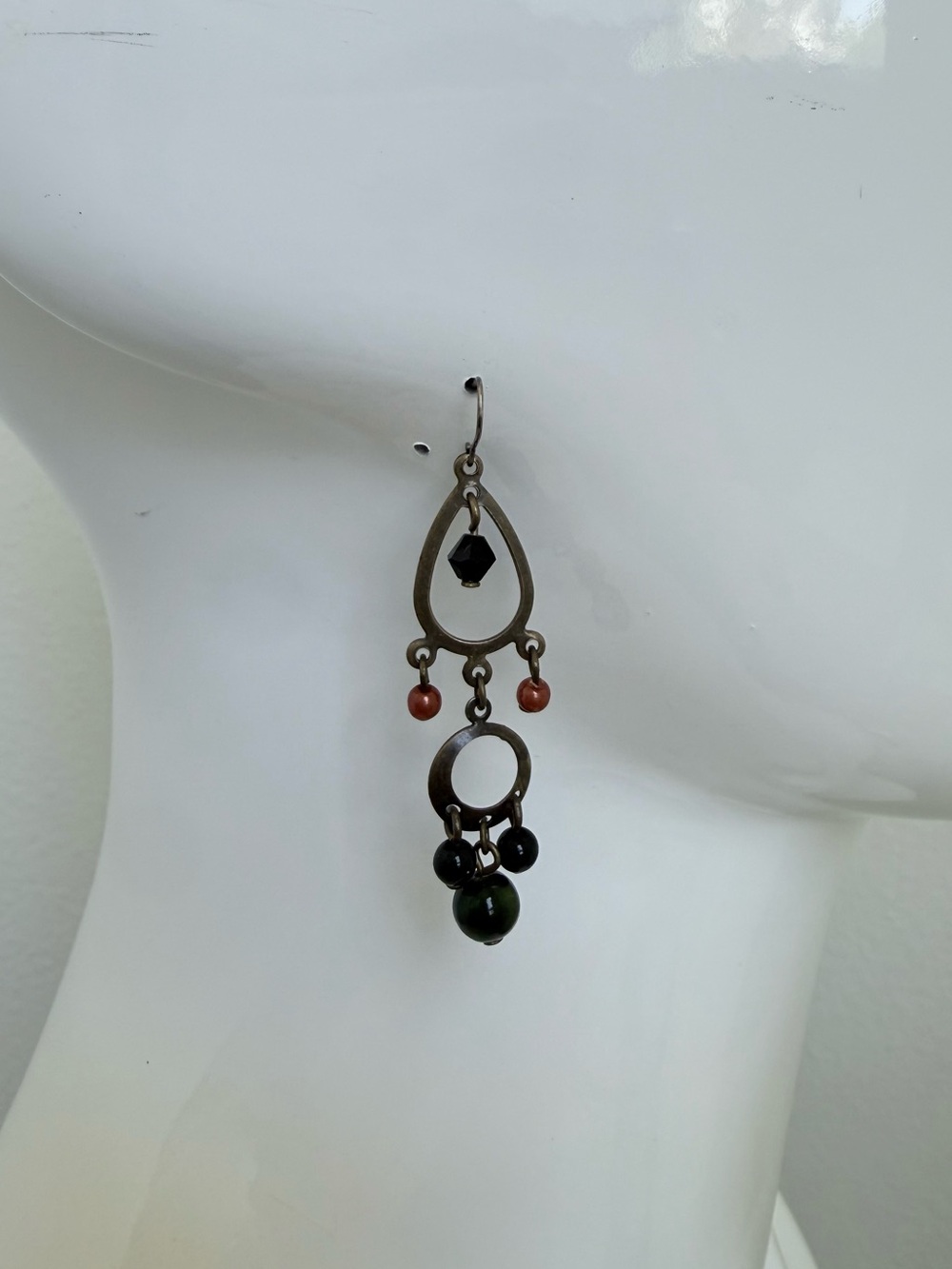 Beaded boho style earrings